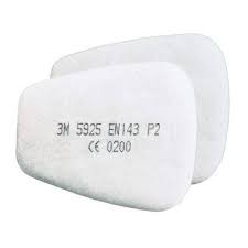 Mask Dust Filter Replacement 3M 5925 Sold As Pair Part No 133223