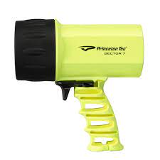 LED Hand Held Search Light TEC Sector Princeton Neon Yellow