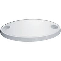 Table Top Oval W/2 Glass Holders 450X760MM Asa White Part No 197292