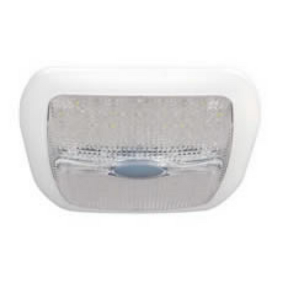 Roof Lamp White Led With Switch And Night Light 12/24 Volt Part No. 0-668-30