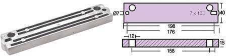 Mercury Anode Plate For Leg Mercury/Suzuki Part No 682650