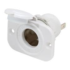 Blue Sea 12V Dc Power Dash Socket White Part No 8-21011200