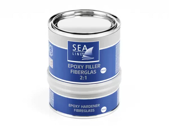 Sea Line Epoxy Filler 2:1 750G With Fibreglass Part No 12204