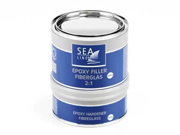 Sea Line Epoxy Filler 2:1 750G With Fibreglass Part No 12204