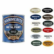 Hammerite Metal Paint Black 750ML ( Various Colours )