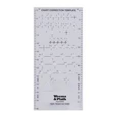 W&P Chart Correction Template Part No PLA0105