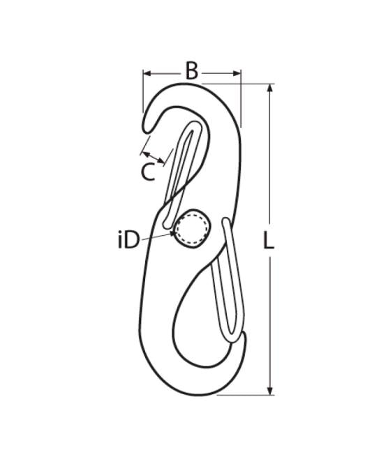 Double Spring Hook A4 Stainless – Gib Yachts Chandlery
