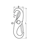 Double Spring Hook A4 Stainless