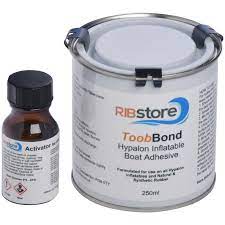 Toobbond Hypalon Inflatable Boat & Rib Repair 2-Part Adhesive Glue (Various Sizes)