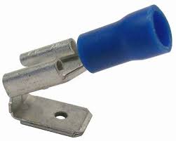 Spade Piggy Back Connector Blue For 1.5MM-2.5MM2 Cable 6.30mm Diameter Blade Part No 0-001-15