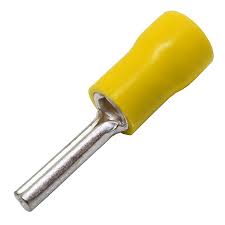 Pin Connector Male Yellow For 3MM-6.0MM2 Cable  Pre-Insulated  2.90MM Part No. 0-001-44