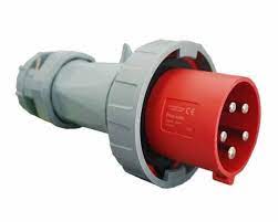 3 Phase 63Amp Shore Power Male Plug 5 Pin (Red)