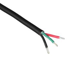 2.5MM2 3 Core Tinned Black In Color From Ocean Flex Part No 2.5MM TIN3