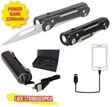Rechargeable Survival LED Torchv With Knife Part No 641184