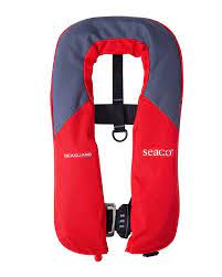 Seaguard 165 N Red/Grey MK5 Auto Life Jacket Part No SG-165-RA