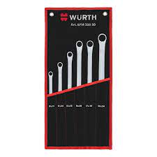 Wurth Double-End Box Wrench Assortment 6 Pieces 10MM To 22MM Part No 071423550