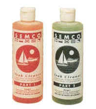 Semco Teak Cleaner Set Part A & B Cleaner And Brightner Quart Part No QC