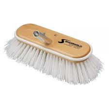 Shurhold 950 6" Deck Brush Extra Stiff White Part No 024038