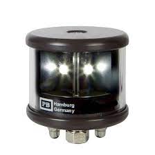 Navigation LED Signal Light White Black in Colour Type AS 580 12-24 V Part No 5091600