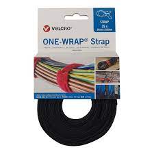 Velcro One Strap Black 25 x 20 Mm X 200 Mm Part No 179102