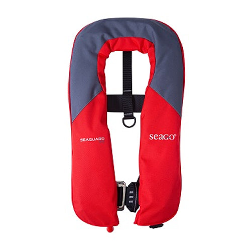 Seago Seaguard 165N Lifejacket Mk5 Auto Harness (Red/Grey) SG-165-RAH