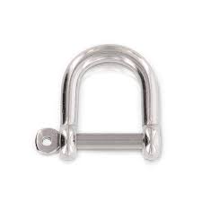 Wide D Shackle A4 StaInless