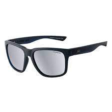 Sunglasses Dirty Dog Kooky Satin Blue-Grey Silver Mirror Polarised