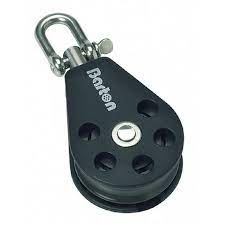 Barton Marine 64 MM Single Block With Swivel Part No N16130