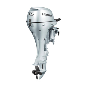 Honda Outboard Engine 15Hp Four Stroke BF15DKSHUNHB14 Short Shaft,Recoil Start,Tiller Handle,6 Amp Charging Coil