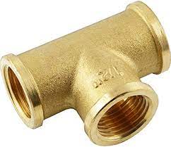 "Brass" Tee Pieces with Internal Thread ( Various Sizes )