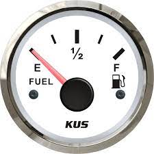 Fuel Level Gauge EU White Bezel Part No KY10100